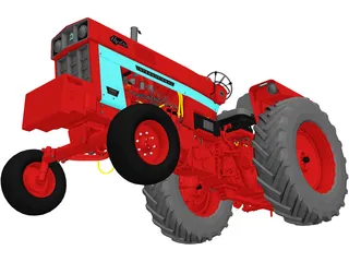 Case IH Farmall 1066 Hydro 3D Model