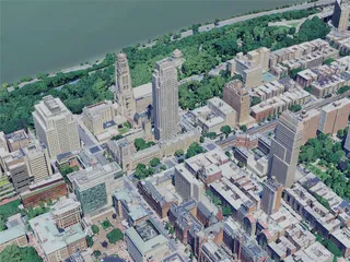 New York City, Upper Manhattan, USA (2024) 3D Model