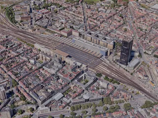 Brussels City, Belgium (2023) 3D Model