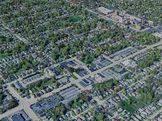 Green Bay City, WI, USA (2024) 3D Model