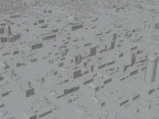 Springfield City, IL, USA (2024) 3D Model