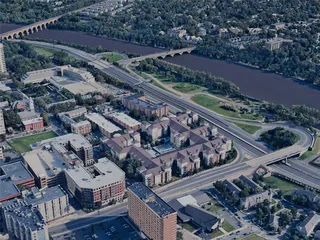 New Brunswick City, NJ, USA (2023) 3D Model