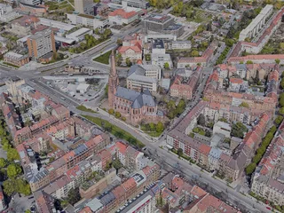 Karlsruhe City, Germany (2022) 3D Model