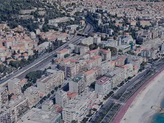 Nice City, France (2024) 3D Model