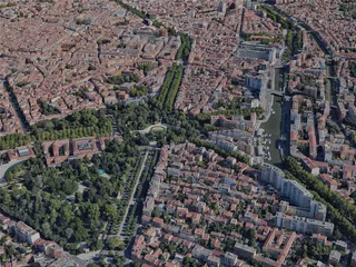 Toulouse City, France (2023) 3D Model