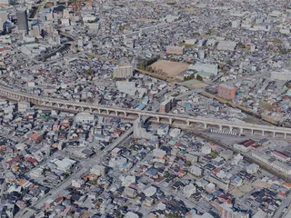 Toyama City, Japan (2023) 3D Model