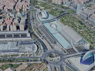 Valencia City, Spain (2024) 3D Model