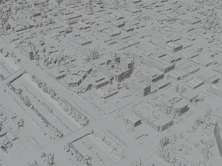 Visalia City, CA, USA (2024) 3D Model