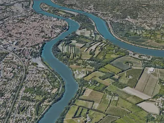 Avignon City, France (2023) 3D Model