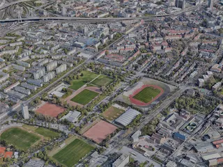 Mannheim City, Germany (2022) 3D Model