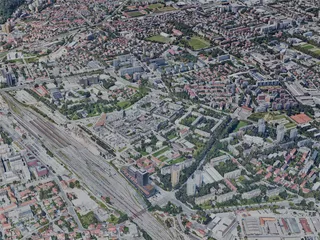 Ljubljana City, Slovenia (2023) 3D Model