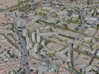 Montpellier City, France (2023) 3D Model