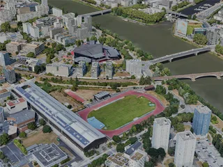 Nantes City, France (2023) 3D Model