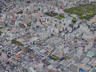 Akita City, Japan (2022) 3D Model