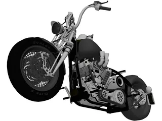 Harley-Davidson Knucklehead 3D Model