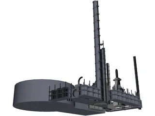 Refinery Plant 3D Model