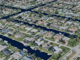 Cape Coral City, FL, USA (2023) 3D Model