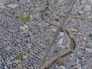 Matsumoto City, Japan (2023) 3D Model