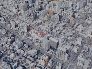 Matsuyama City, Japan (2023) 3D Model