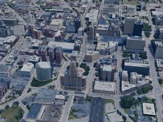 Buffalo City, NY, USA (2024) 3D Model