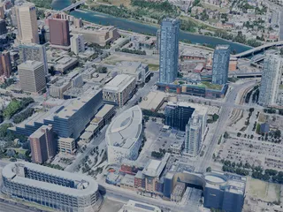 Calgary City, AB, Canada (2024) 3D Model