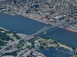 Montreal City, QC, Canada (2024) 3D Model