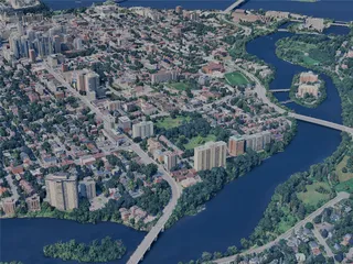 Ottawa City, ON, Canada (2024) 3D Model