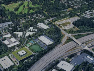 Redmond City, WA, USA (2024) 3D Model