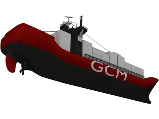 Cargo Ship 3D Model