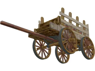 Cart of Barn 3D Model