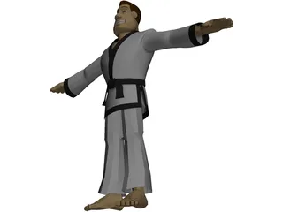 Martial Artist 3D Model