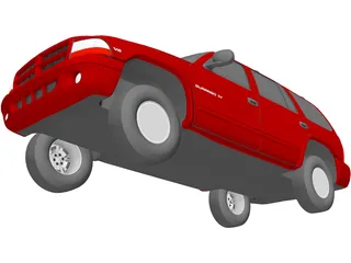 Dodge Durango (1999) 3D Model