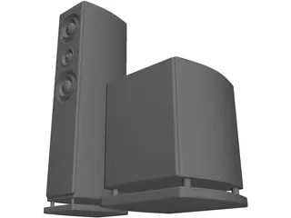 Speakers 3D Model