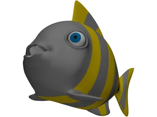 Fish Cartoon 3D Model