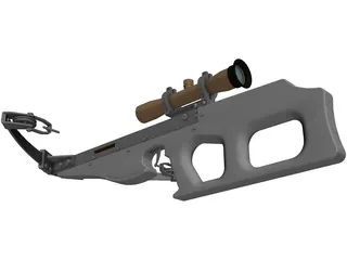 Modern Compound Crossbow 3D Model