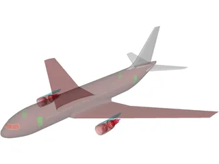 Boeing 767-200 3D Model