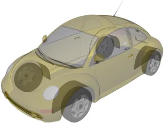 Volkswagen Beetle (1998) 3D Model