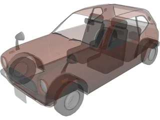 Honda N360 (1967) 3D Model