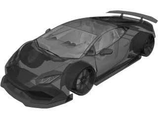 Lamborghini Huracan (2017) 3D Model