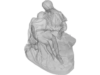 Pieta di Michelangelo 3D Model