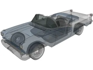 Oldsmobile Starfire 98 Convertible (1957) 3D Model