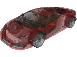 Lamborghini Huracan LP580-2 (2017) 3D Model