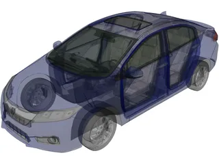 Honda City (2014) 3D Model