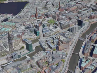 Hamburg City, Germany (2023) 3D Model