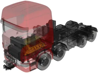 Scania 8X4 3D Model