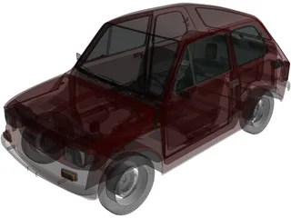 Fiat 126p (1976) 3D Model