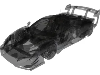 McLaren Senna GTR GP 3D Model