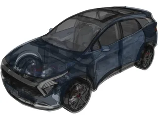 Kia Sportage Hybrid 3D Model