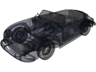 Porsche 356A Speedster (1957) 3D Model