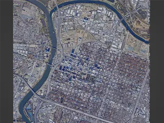 Sacramento City, USA (2024) 3D Model